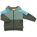 Vorschaubild Sweatjacke Colourblock grün
