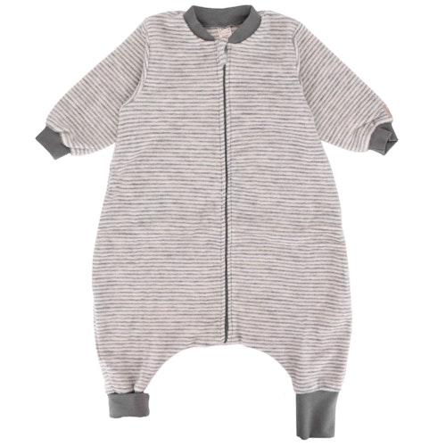 Babyschlafsack Wollplüsch mit Füßen und Ärmeln