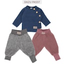 Vorschaubild Babypullover Wollplüsch mit seitlichen Knöpfen