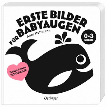 Erste Bilder für Babyaugen Kontrast – Faltbares Bilderbuch 0-3 Monate