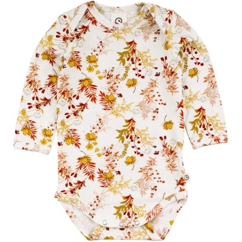 Edler Langarmbody Herzchen creme-rot