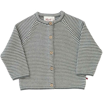 Kuschelige Baby Strickjacke Ringel
