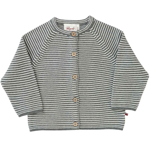 Kuschelige Baby Strickjacke Ringel