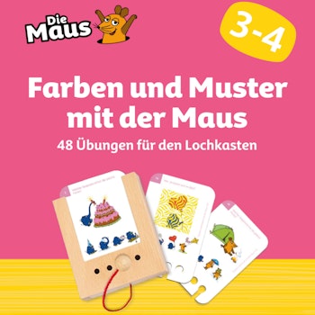 Kartensatz Farben und Muster mit der Maus ab 3-4 Jahren (ohne Lochkasten)