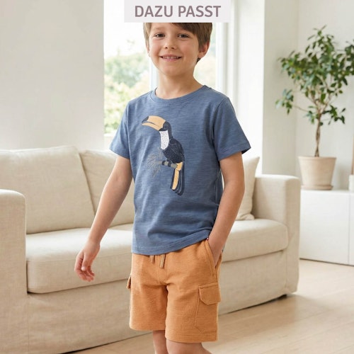 Hochwertige Bermuda Sweat Shorts karamell-braun