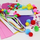 Vorschaubild Bastelkoffer groß pink 800 Teile ab 5 Jahren