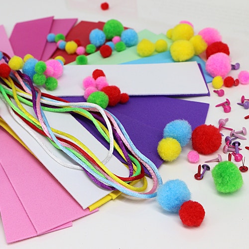 Bastelkoffer groß pink 800 Teile ab 5 Jahren