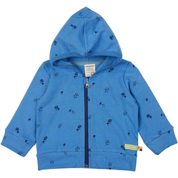 Kapuzenjacke mit Waldmotiv blau