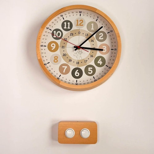 Routime sprechende Wanduhr