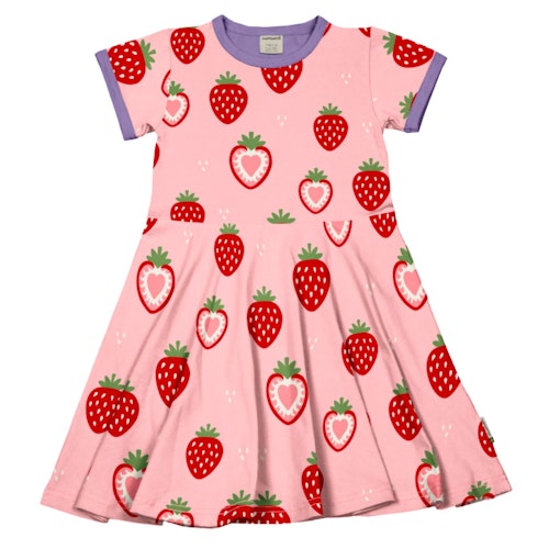 Flatterkleid kurzarm mit Alloverprint 