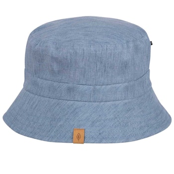 Kinder Fischerhut Leinen jeans-blau