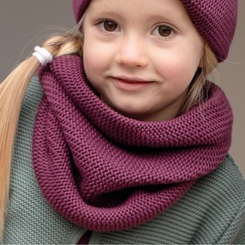 Schlauchschal Enfant Terrible Strick Motiv