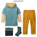 Vorschaubild Langarmshirt Hoodiestyle