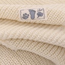 Vorschaubild Babydecke Merinowolle gestrickt natur