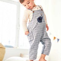 Strampler People Wear Organic Sweat ohne Arm Motiv