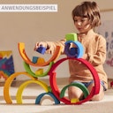 Vorschaubild Regenbogen Bausteine 11 teilig 33,5 cm
