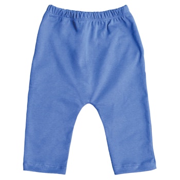 Softe uni Leggings 100% Bio Baumwolle himmelblau