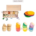 Vorschaubild Mis & Match Sortierspiel mit 430 Holzwürfeln und Sortierbox