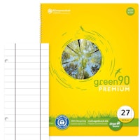 Collegeblock liniert mit Rand – Lineatur 27, DIN A4 90 g/m2