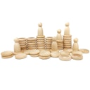 Vorschaubild Nins®, Rings & Coins natur – 60 tlg. Set ab 18 Monaten