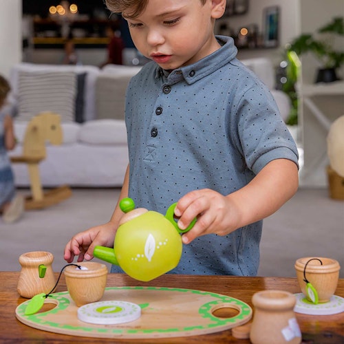 Kinder Teeservice aus Holz 13 Teile