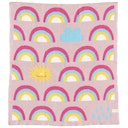 Vorschaubild Krabbeldecke Baumwollstrick mit Regenbögen 90 x 105 cm