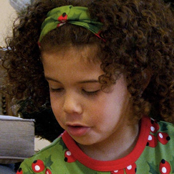 Elastisches Haarband weihnachtlich grün