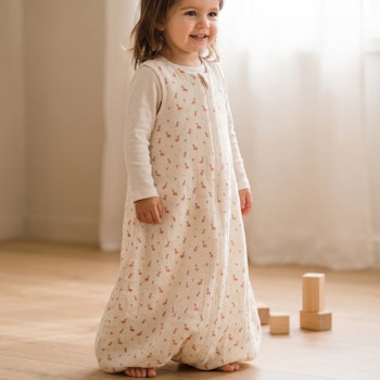 Warmer Baumwollschlafsack Schurwolle-Füllung Kirschen