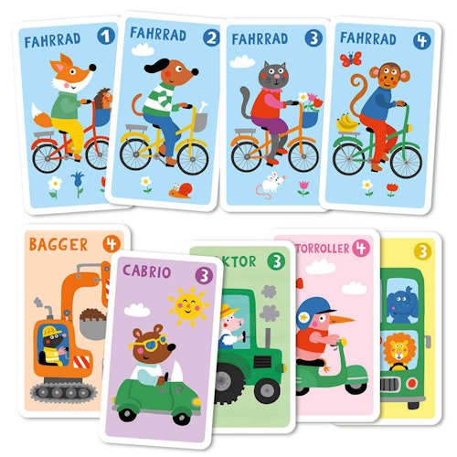 Quartett Spiel Fahrzeuge ab 5 Jahren