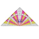 Vorschaubild Geodreieck Softie Flex pink-gelb