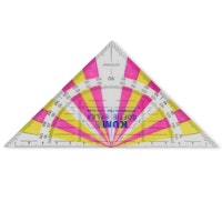 Geodreieck Softie Flex pink-gelb