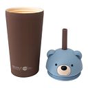 Vorschaubild Bestie Sippy isolierter Trinkbecher Edelstahl mit Trinkhalm Bär 720 ml