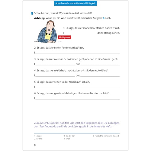 Übungsheft Englisch Wichtige Grammatikbereiche 6. Klasse