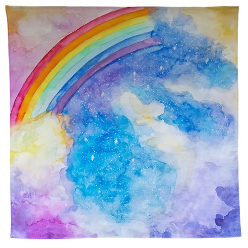 Spieltuch Bio-Baumwolle Magischer Himmel 100 x 100 cm