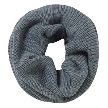 Warmer Damen Schlauchschal Strick rauchblau