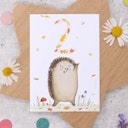 Vorschaubild Nachhaltige Glückwunschkarte 2. Geburtstag hochkant
