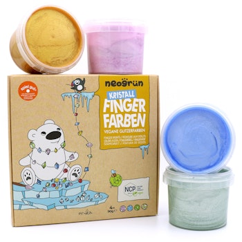 Bio Fingerfarben Glitzer 4er Set MIKA