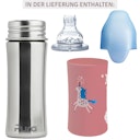Vorschaubild Pura kiki Edelstahl Trinklernflasche ab 6 M - altrosa