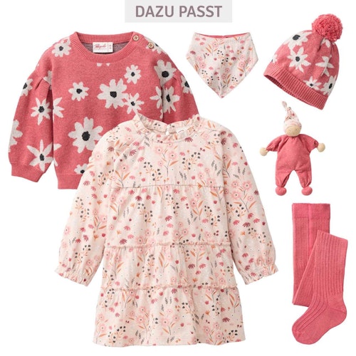 Wende Dreiecktuch Blumen rosa