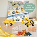 Vorschaubild Spieltuch Bio-Baumwolle Baustelle 100 x 100 cm