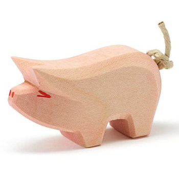 Ferkel Holzfigur 3,5 cm hoch
