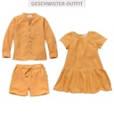 Vorschaubild Leichtes Musselin Kleid kurzarm