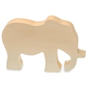 Vorschaubild Schnitzrohling Holztier - Elefant