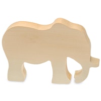 Schnitzrohling Holztier - Elefant