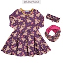 Vorschaubild Flatterkleid langarm Pferde