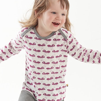 Leichtes Shirt langarm Ameisen rosa