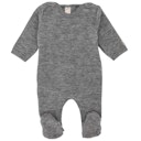 Vorschaubild Babystrampler Wollplüsch mit Fuß