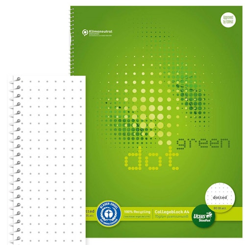 Staufen Green Collegeblock DIN A4 - dotted