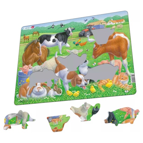 Kinder Puzzle ab 2 Jahre Bauernhof