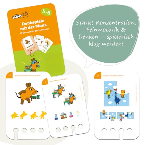 Lochkasten Denkspiele mit der Maus ab 5-6 Jahren